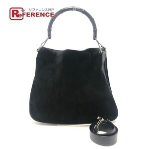 GUCCI Bamboo Bag Handbag Shoulder Black